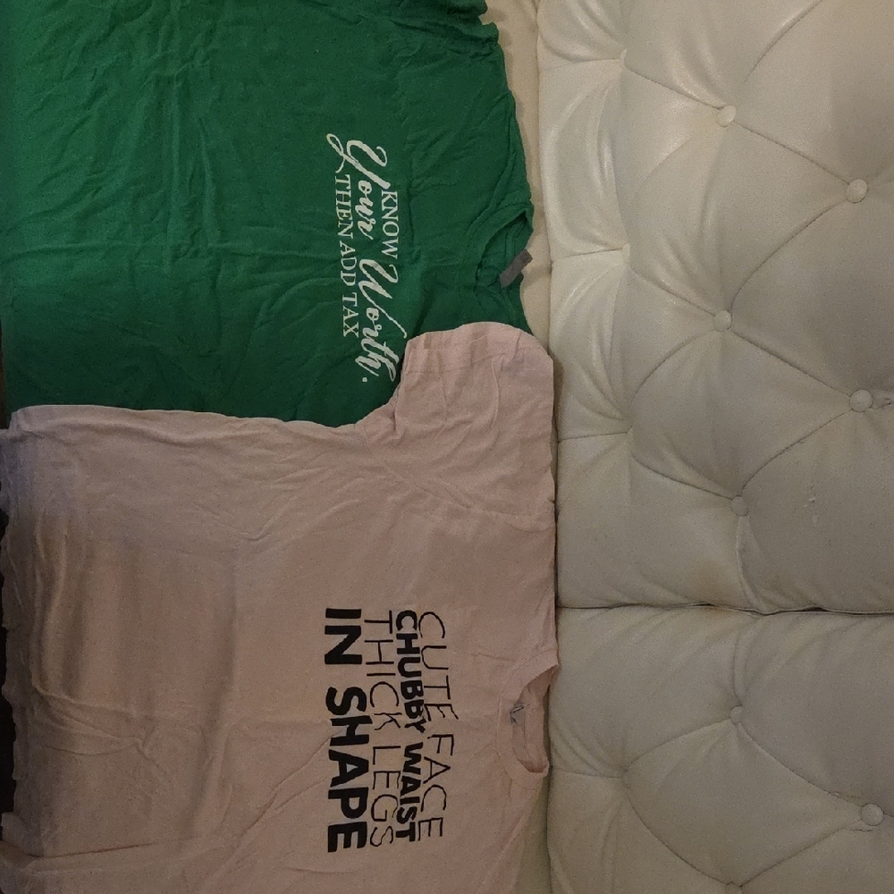 Next Level Apparel Pink and Green Kids Short Sleeve Graphic Tees